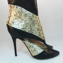 Black & Gold Boot by Monique Lhuillier