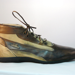 Sport Shoe Brown & Yellow by Eddy Minto