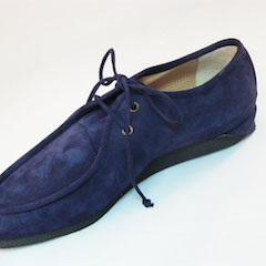 Mocassino Shoe Blue Suede by Eddy Minto