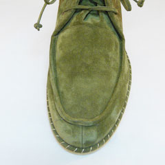 Tronchetto green suede Shoe by Eddy Minto